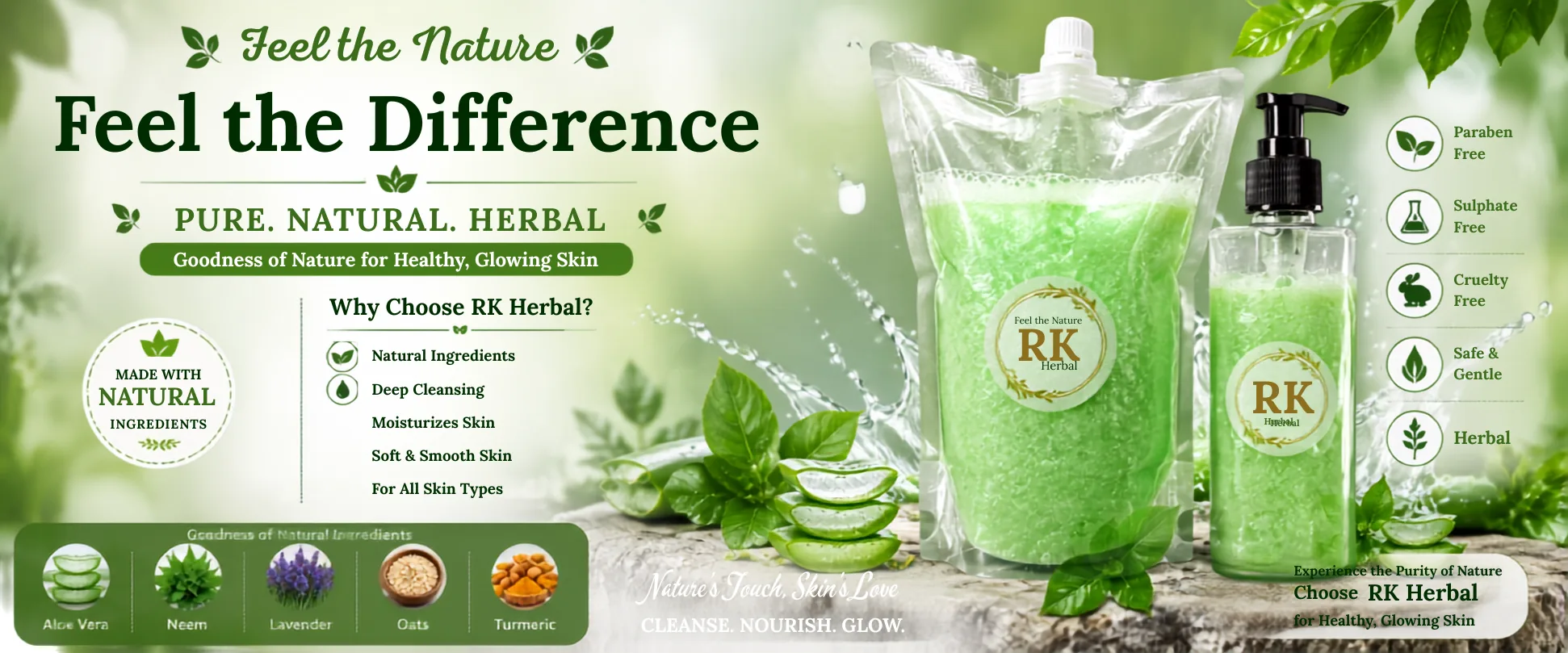 RK Herbals Natural Herbal Shampoo